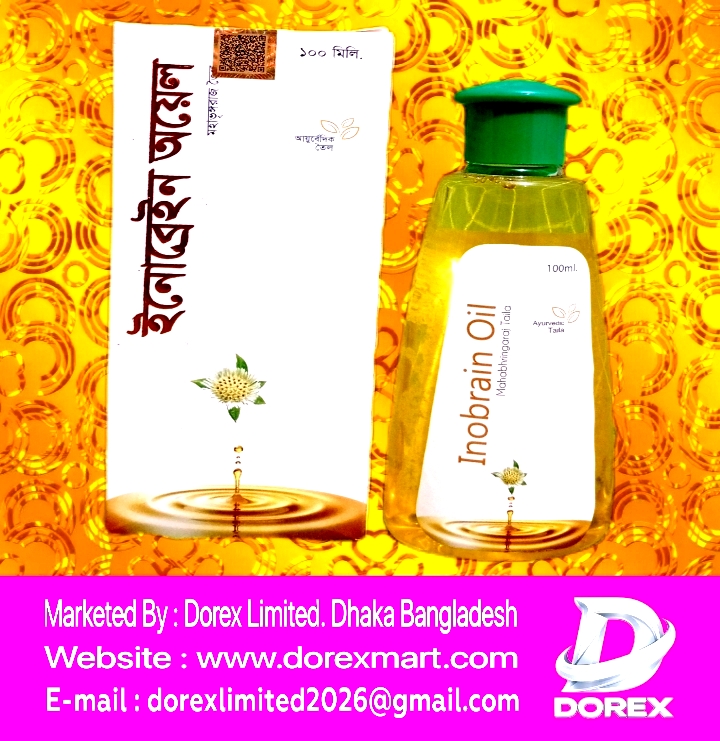 Inobrain oil (100 ml) It is especially effective in treating dry hair, hair loss, and scalp colds.