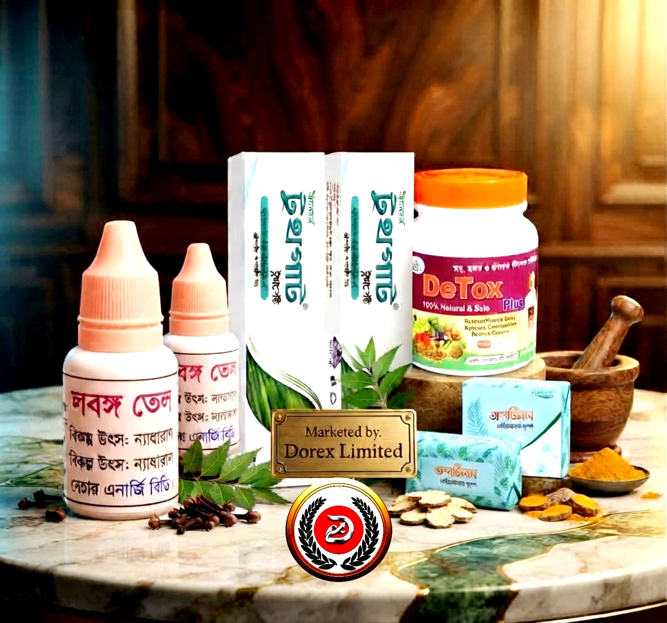 Combo Pack-10 (Toothpaste 150g 2 Pc, Soap 100g 2 Pc, Clob Oil 7g 2 Pc & DeTox Plus 300g 1 Jar) ☀️MRP: ৳3110 ☀️Discount: 11%+ ☀️ Dorex Price: ৳2750 ☀️ D.Point: 500